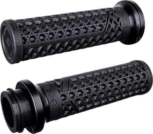 ODI Vans V-Twin Lock-On Grips - Black/Black