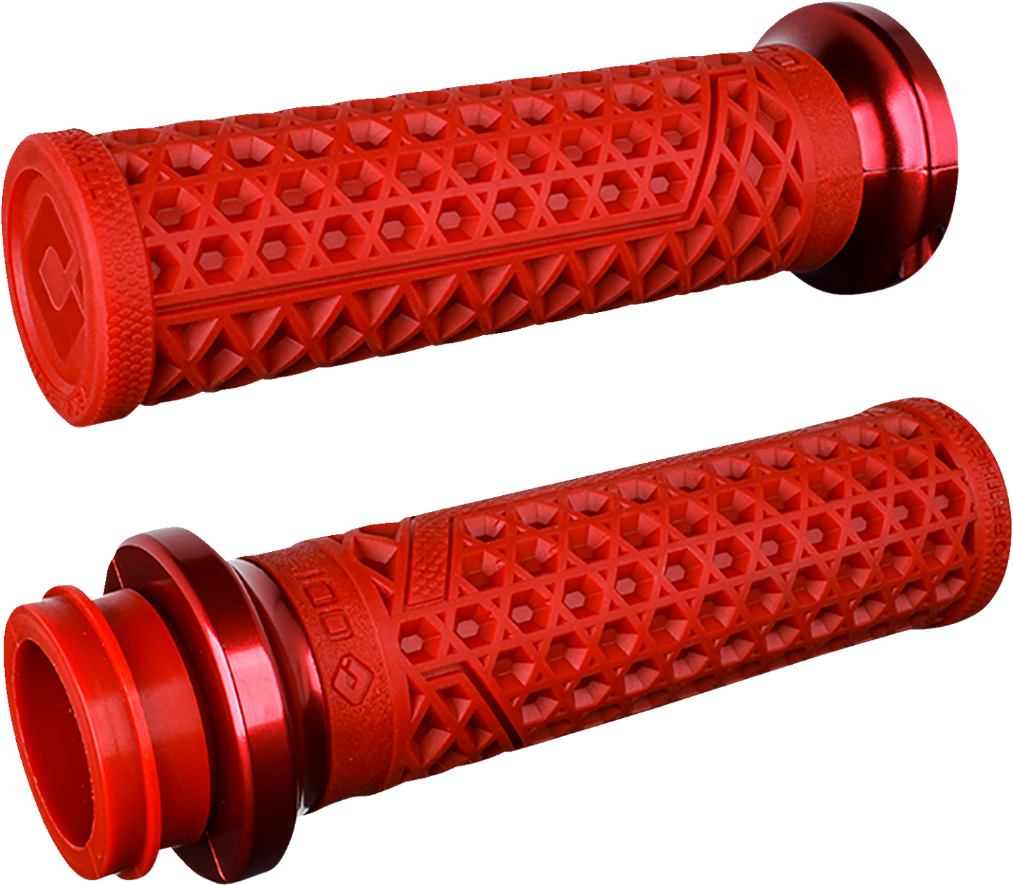 ODI Vans V-Twin Lock-On Grips - Red/Red