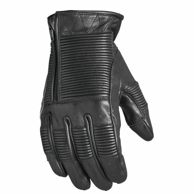 roland sands handschuhe Bronzo Leather Motorcycle Gloves Black / LG