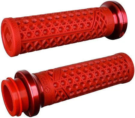 ODI Vans V-Twin Lock-On Grips - Dark Red/Red