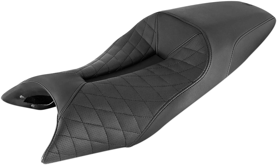 SADDLEMEN LS Track Seat - Lattice Stitched - Black - INDIAN FTR1200