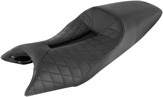 SADDLEMEN LS Track Seat - Lattice Stitched - Black - INDIAN FTR1200