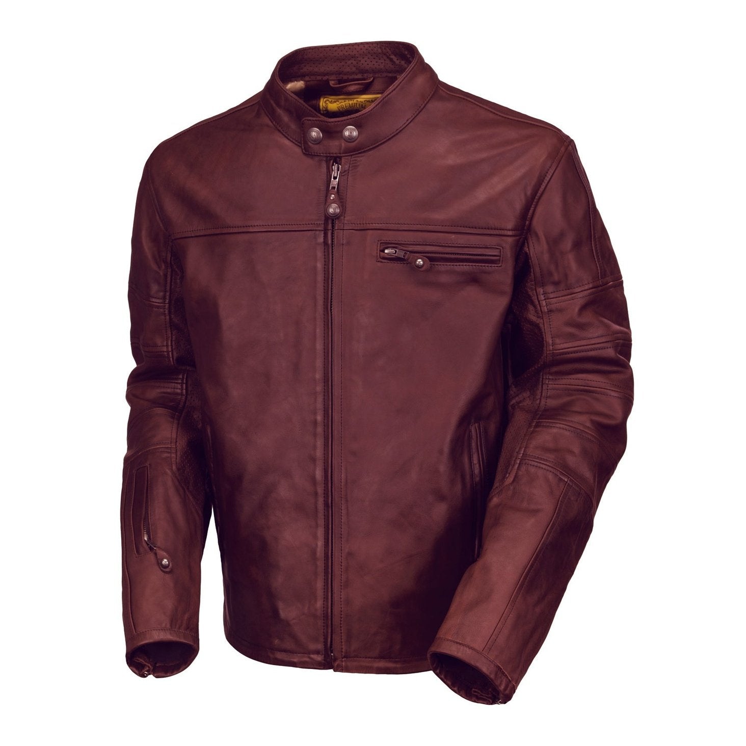 EVER Brand popular Langdale Italian Washed Brown Leather Moto Jacket Size Small