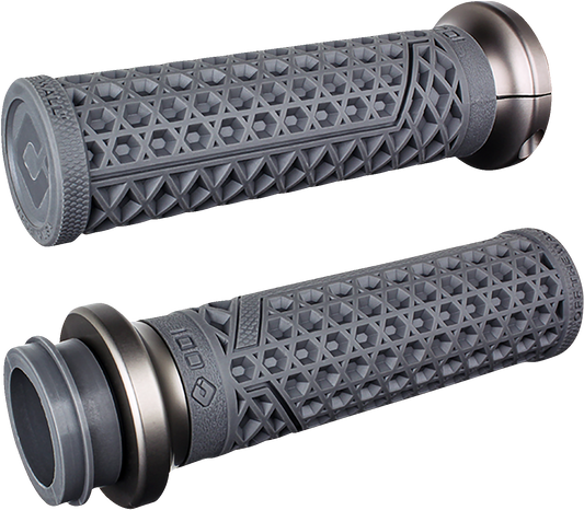 ODI Vans V-Twin Lock-On Grips - Graphite/Gunmetal