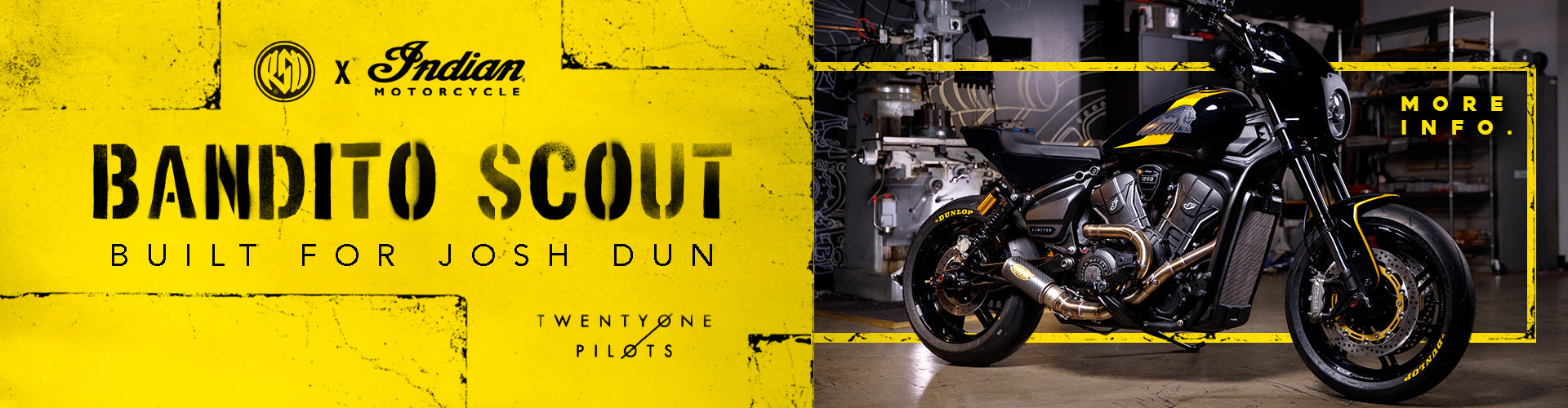 RSD x Indian Motorcycle Bandito Scout for Josh Dun – Roland Sands RSD x Indian Motorcycle Bandito Scout for Josh Dun – Roland Sands