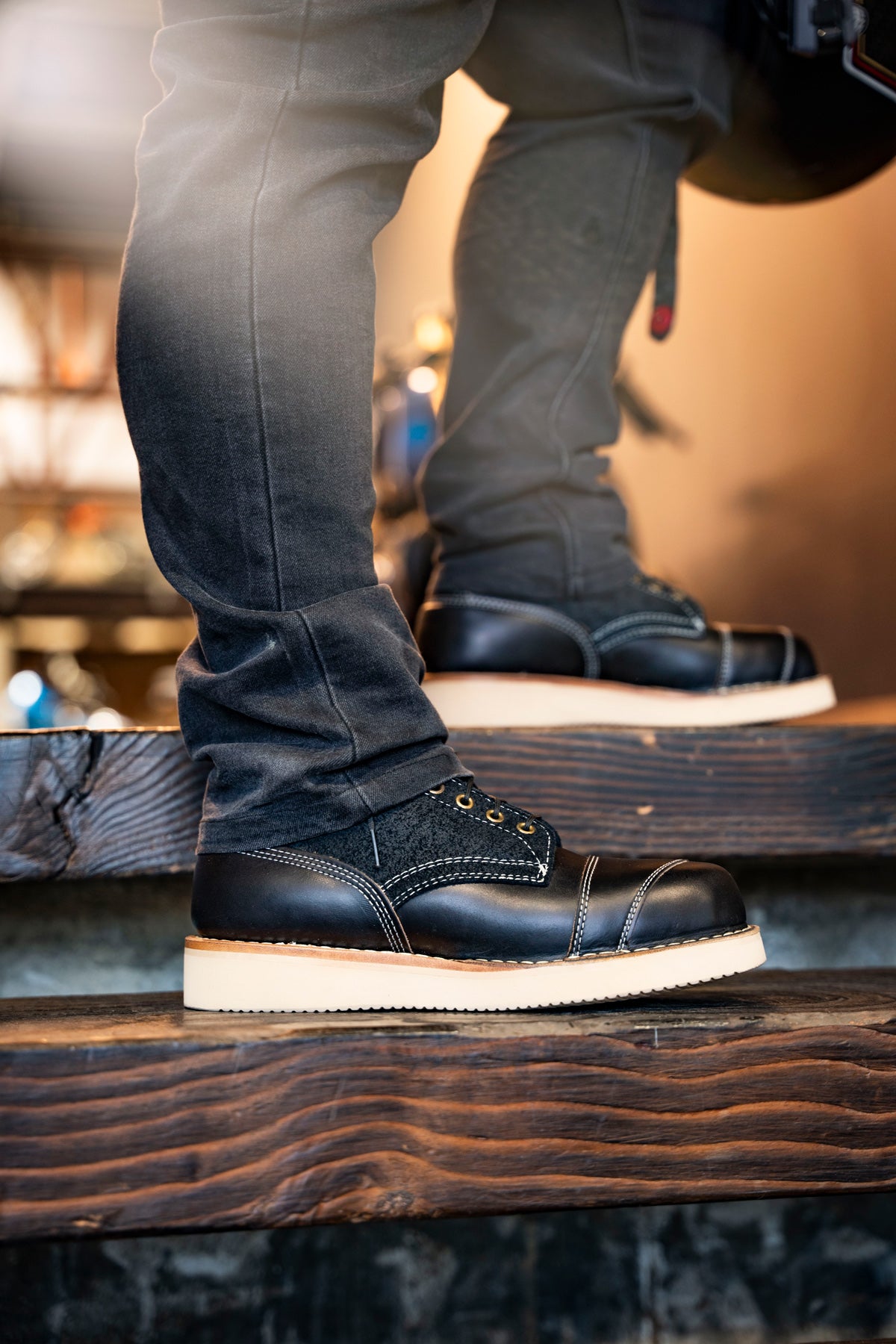 RSD X White's Foreman Black & Creme Boots