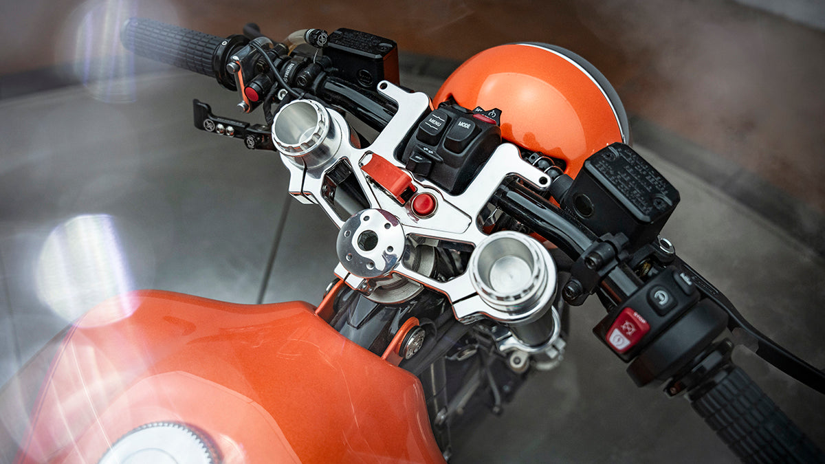 detail of hand controls/ riders view