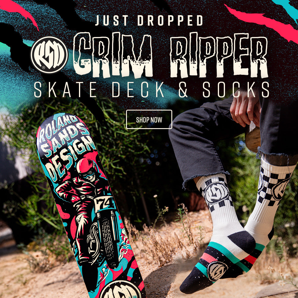 RSD Grim Ripper Skate Deck and Socks now available 