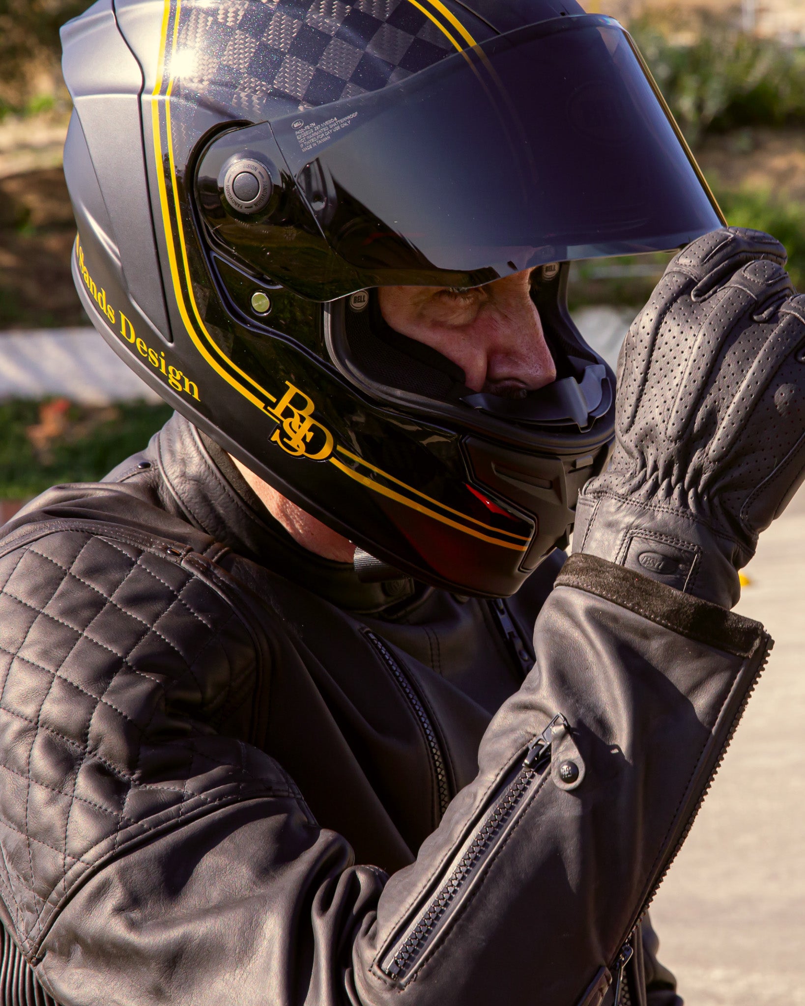clash waterproof jacket on biker