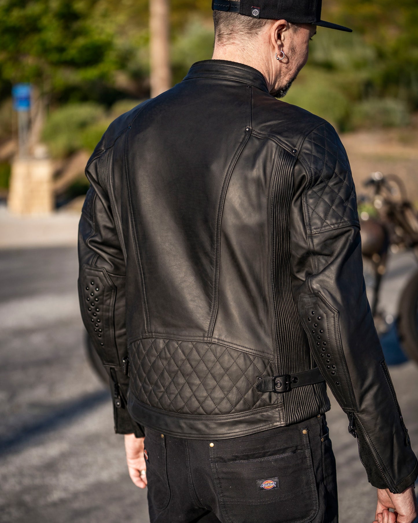 clash waterproof jacket on biker
