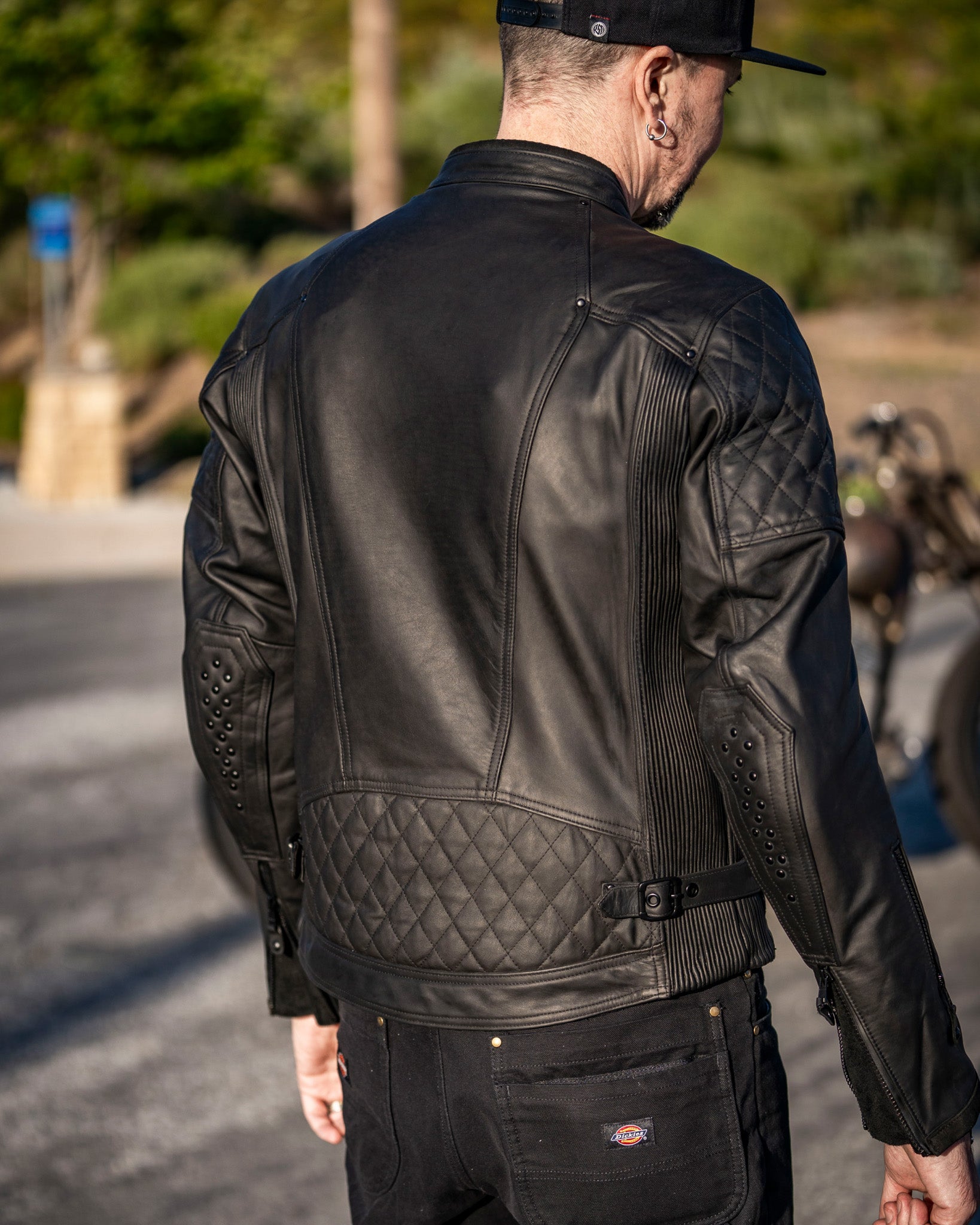 clash waterproof jacket on biker