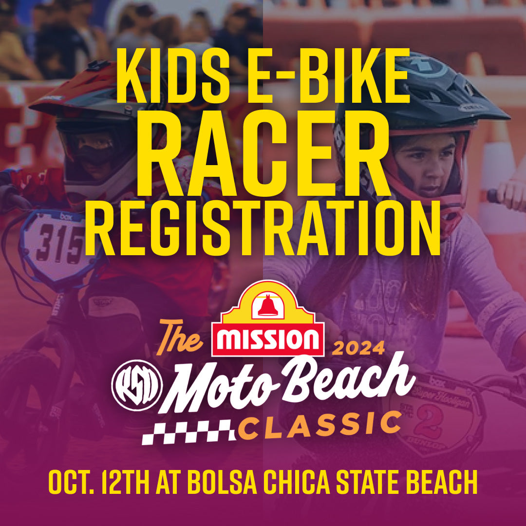 Kids E-Bike Demo & Racer Sign Ups: Moto Beach Classic 2024