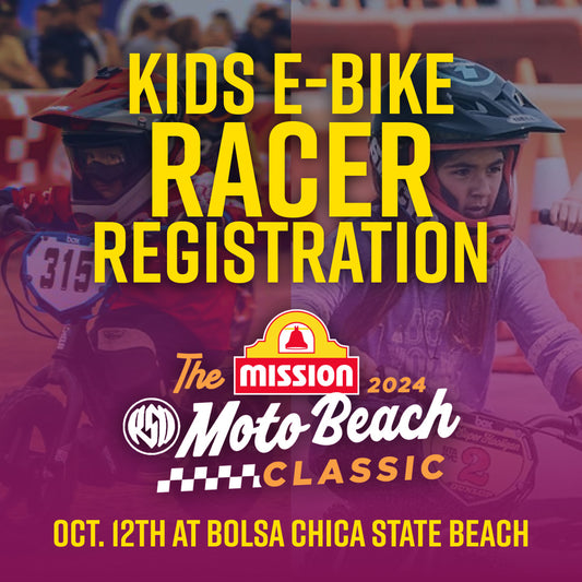 Kids E-Bike Demo & Racer Sign Ups: Moto Beach Classic 2024