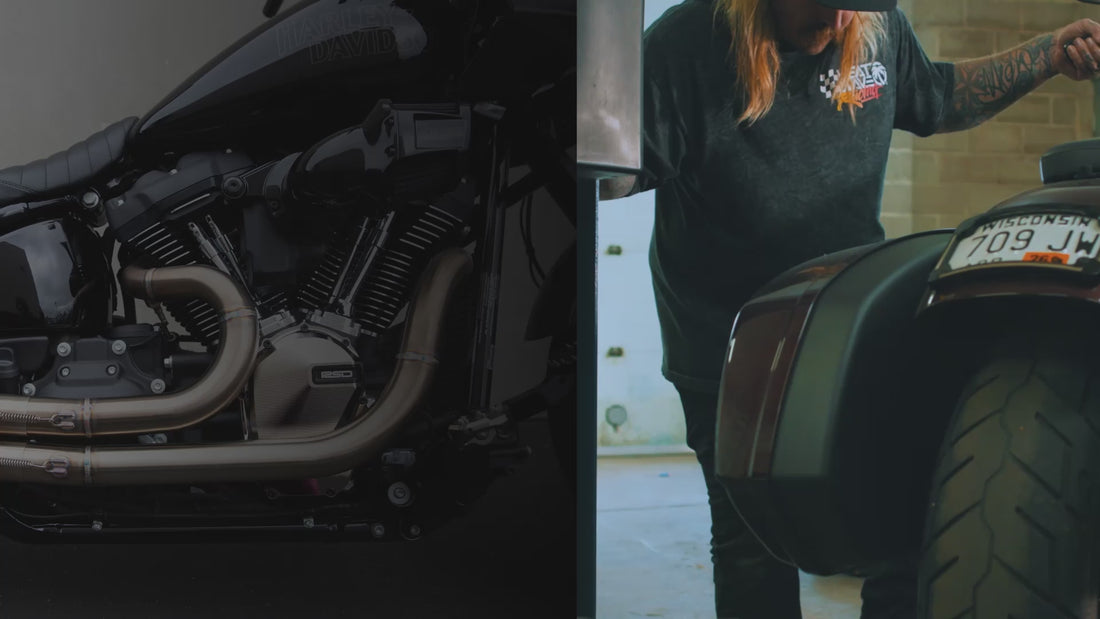 RSD Sector Collection on a Harley Davidson Motorcycle