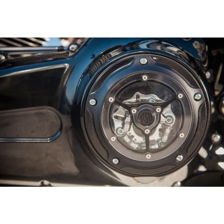 Clarity Derby Cover for Harley Big Twin