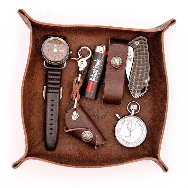 Go Ride Leather Valet Tray