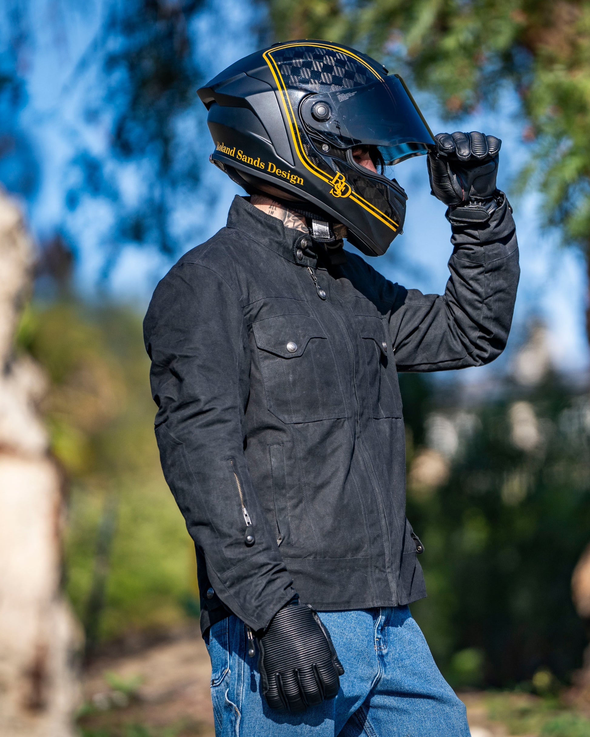 Tracker jacket on Biker
