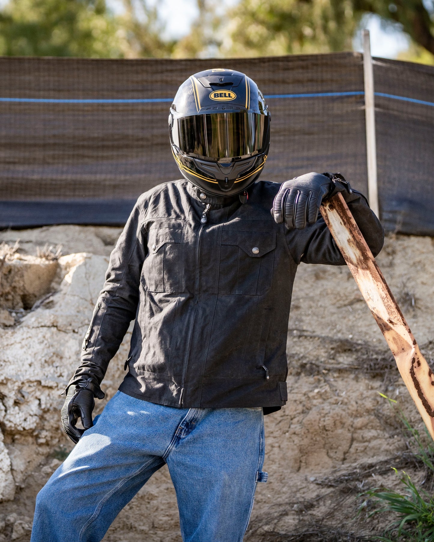Tracker jacket on Biker