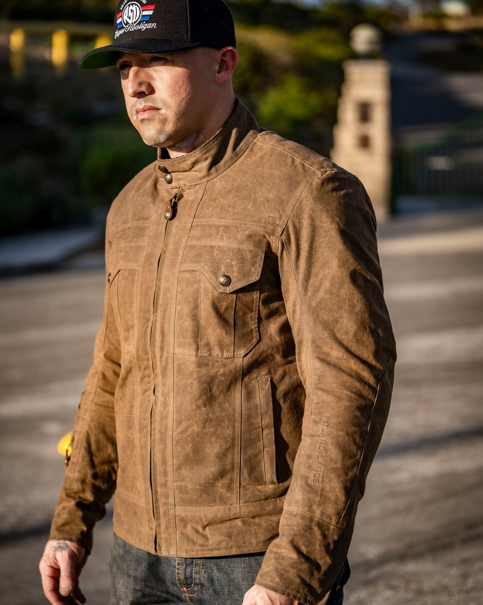 Tracker jacket on Biker