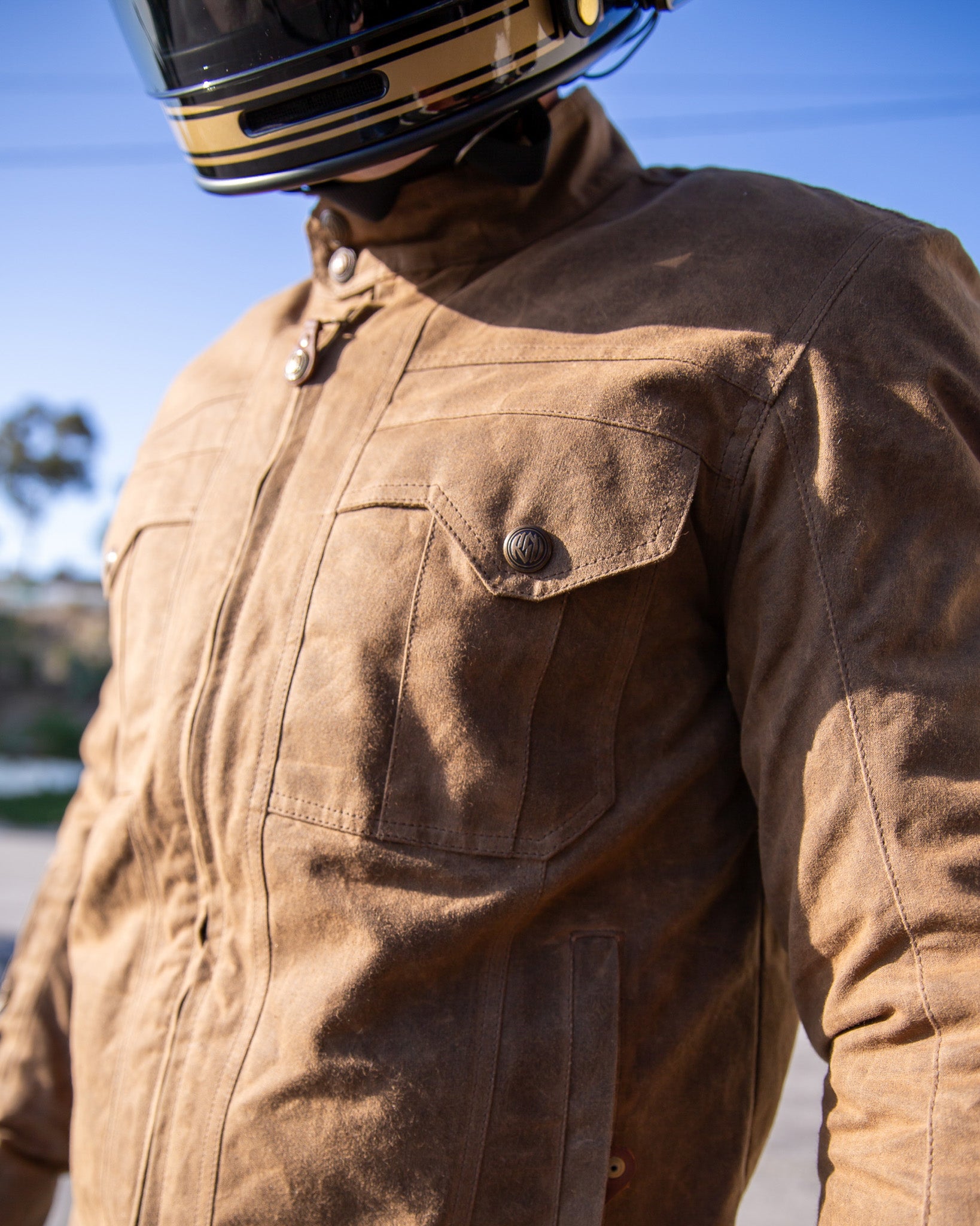 Tracker jacket on Biker